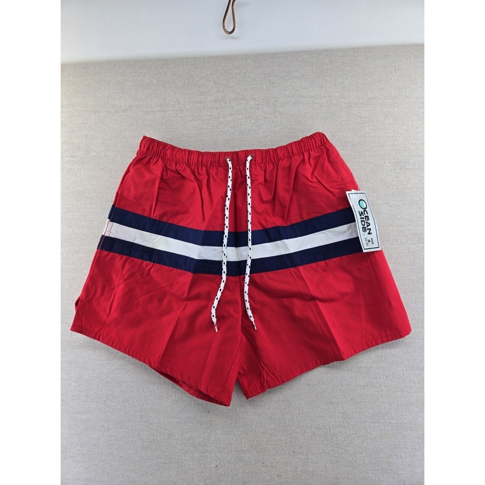 VTG Ocean Side Swim Trunks Retrl 70s 80s Mens 32/34 Board Shorts Deadstock